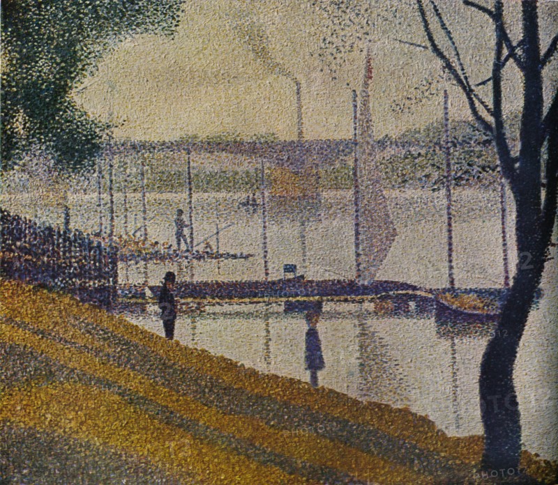 'Le Pont de Courbevoie', 1886. Artist: Georges-Pierre Seurat.