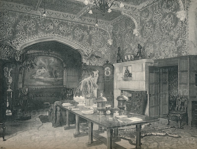 The Entrance Hall of Stanmore Hall, c1891. Artist: Unknown.