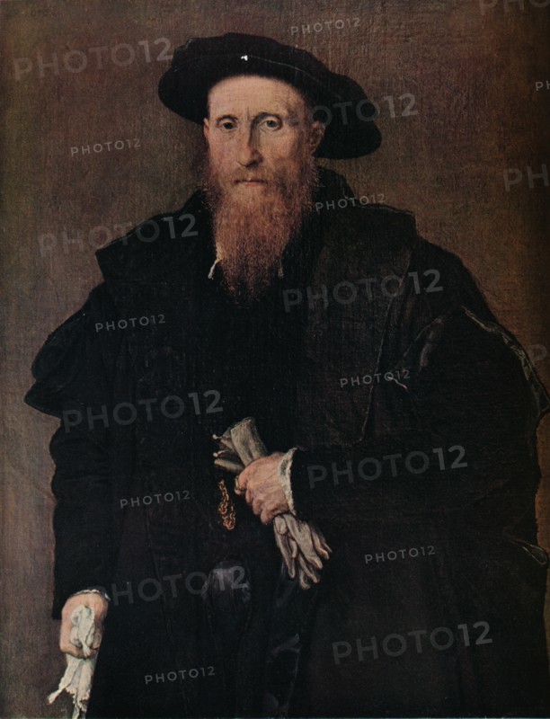 'Portrait of a gentleman with gloves', c1543. Artist: Lorenzo Lotto.
