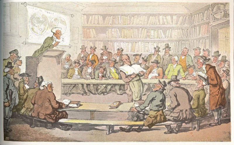'A Book Auction', c1810. Artists: Otto Limited, Thomas Rowlandson.