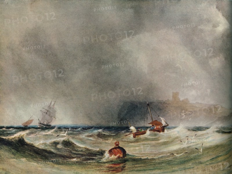 'Storm Off Whitby', 1851. Artist: Anthony Vandyke Copley Fielding.