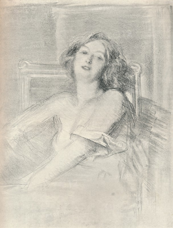 'Lithograph portrait of a woman', c1905. Artist: Albert de Belleroche.