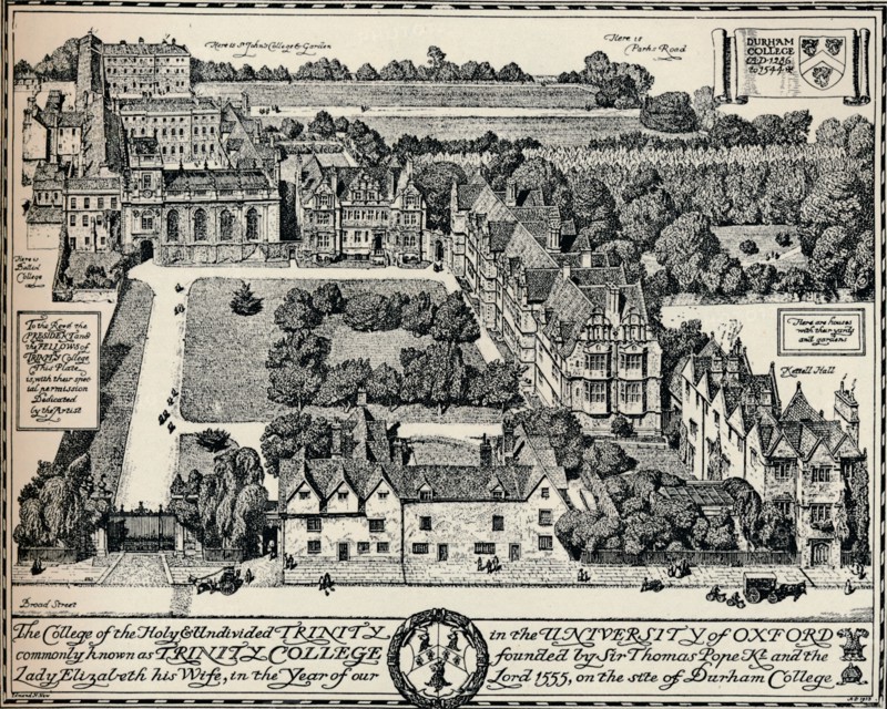 'Trinity College, Oxford', 1905. Artist: Edmund Hort New.