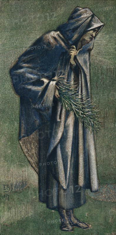 'Study for St. Joseph in Picture, The Star of Bethlehem', 1887. Artist: Edward Burnes-Jones.