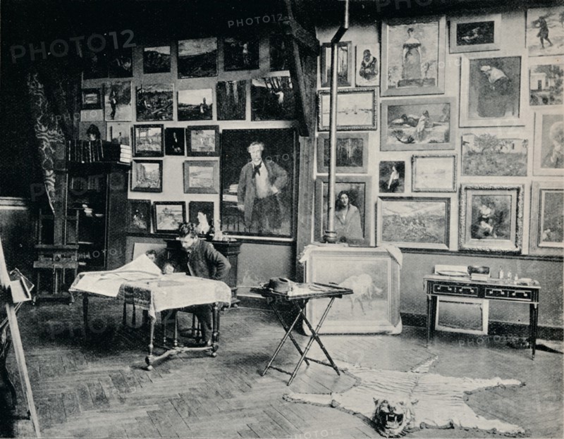 'P. Roll in his Studio', c1897. Artist: Unknown.