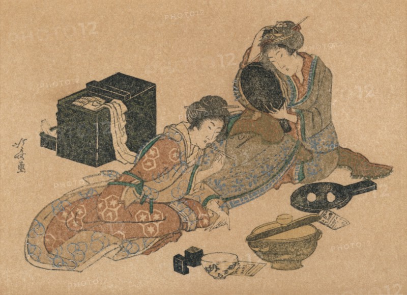 'New-Year Card or Surimono', c1890. Artist: Unknown.