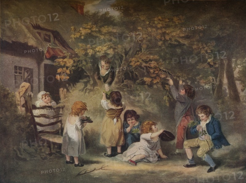 'Children Nutting', c1783. Artist: Edward Dayes.