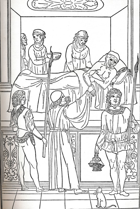 'Ketham: Fasciculus Medicinae, Venice, 1493, The Treatment Of The Plauge', c1493. Artist: Unknown.