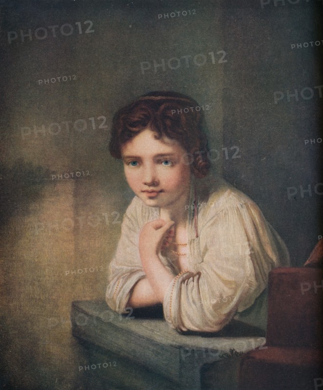 'Rembrandt's Peasant Girl', 1814. Artist: William Say.
