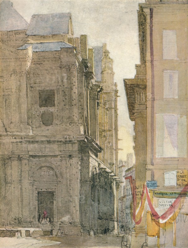 'Church of St. Eustache, Paris', c1829. Artist: David Cox the elder.