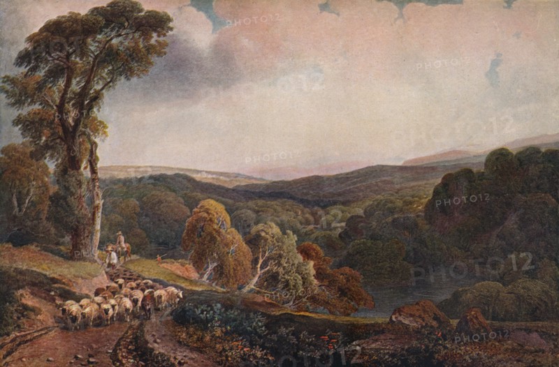 'Near Lowther Castle', c1818. Creator: Peter de Wint.