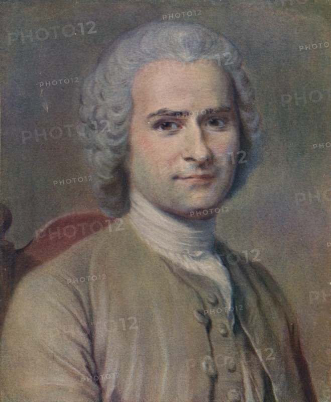 'Jean Jacques Rousseau', 1753. Artist: Maurice-Quentin de La Tour.