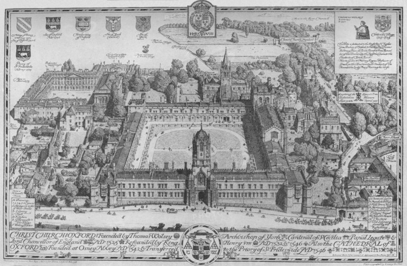 'Christchurch, Oxford', 1916. Artist: Edmund Hort New.