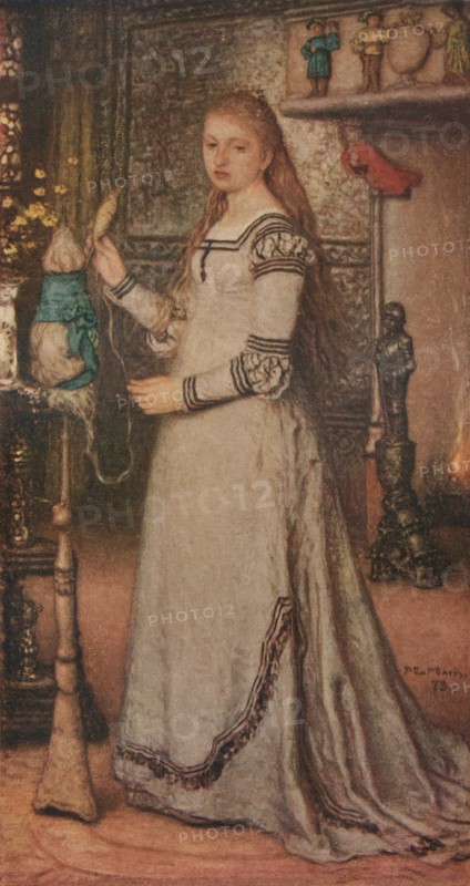 'Girl with a Distaff', c1873. Artist: Matthijs Maris.