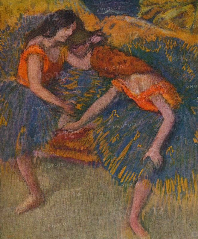 'Deux Danseuses Corsages Jaunes', c1902. Artist: Edgar Degas.