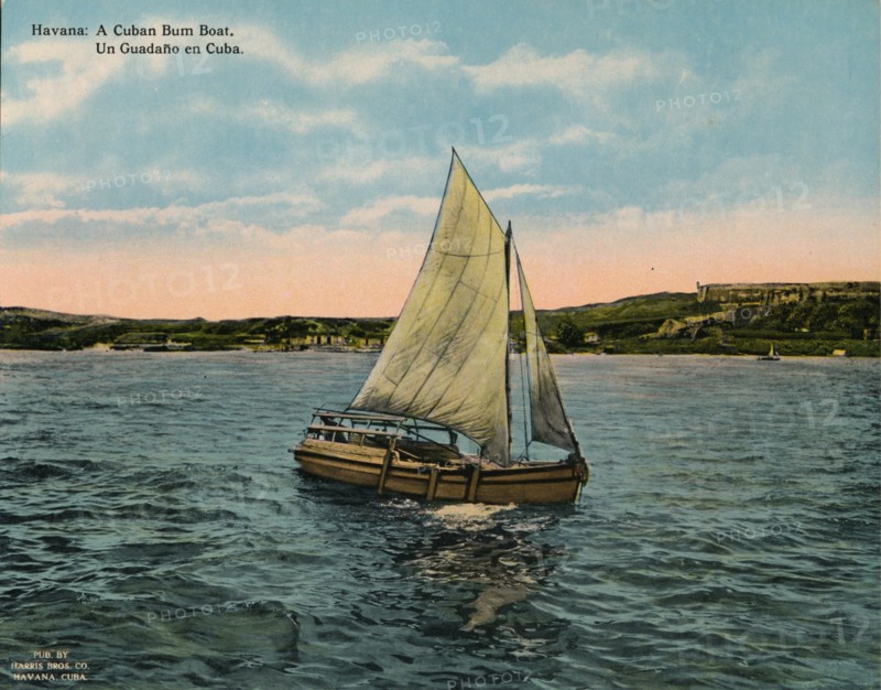 A Cuban bumboat, Havana, c1920. Artist: Unknown.