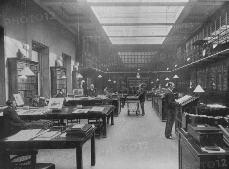 'The British Museum Print Room', c1901. Artist: Unknown.