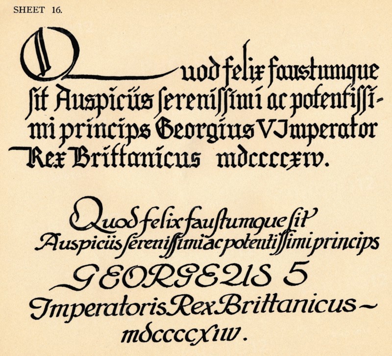 Sheet 16, from a portfolio of alphabets, 1929.