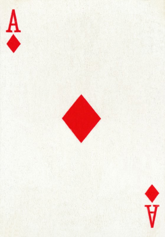 Ace of Diamonds from a deck of Goodall & Son Ltd. playing cards, c1940. Artist: Unknown.
