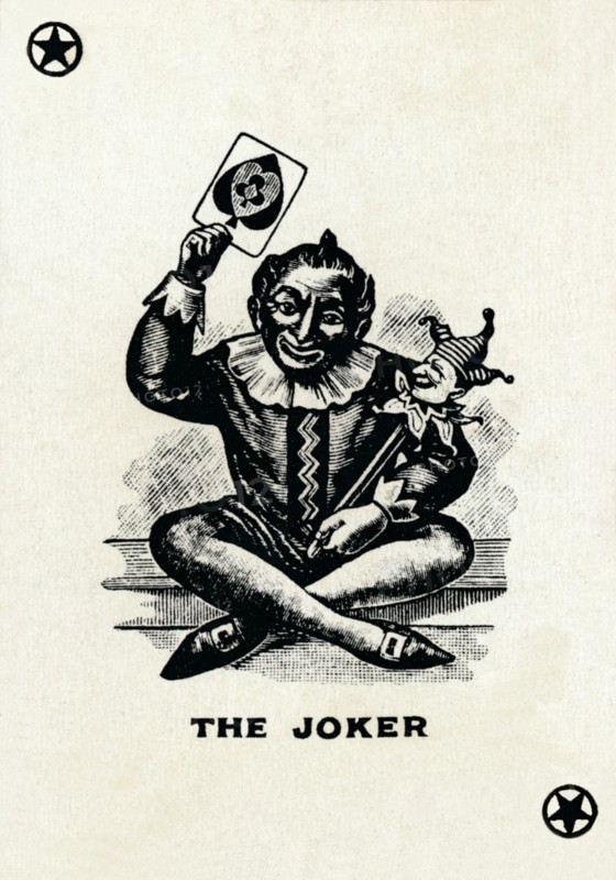 The Joker from a deck of Goodall & Son Ltd. playing cards, c1940. Artist: Unknown.