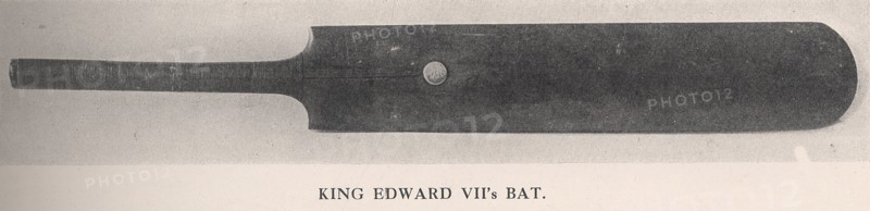 King Edward VII's cricket bat, 1912. Artist: Unknown.