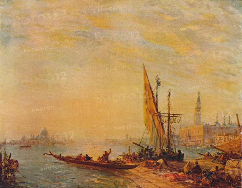 'Entrance To The Grand Canal, Venice', c1875. Artist: Felix Francois Georges Philibert Ziem.