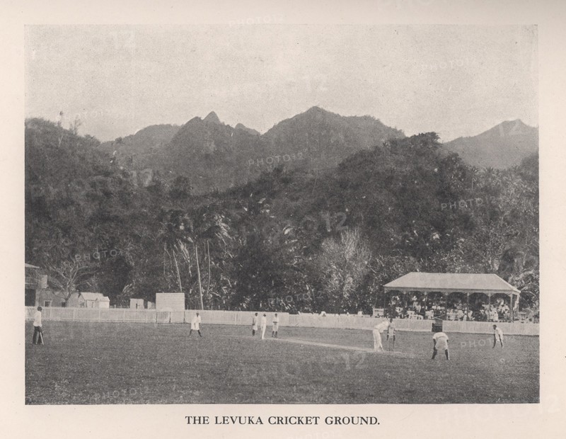 The Levuka Cricket Ground, Fiji, 1912. Artist: Unknown.