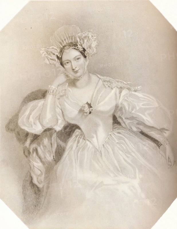 'Marguerite Countess of Blessington', c1834. Artist: Henry Thomas Ryall.