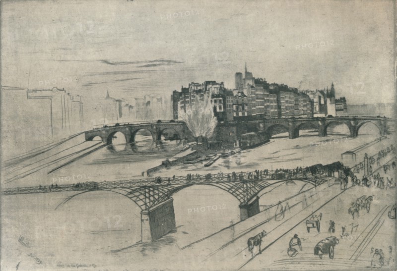'The Isle De La Cite, Paris', 1859, (1904). Artist: James Abbott McNeill Whistler.