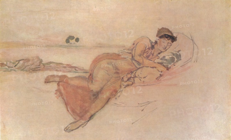 'Pink and Rose, The Mother's Sleep', c1895, (1904). Artist: James Abbott McNeill Whistler.