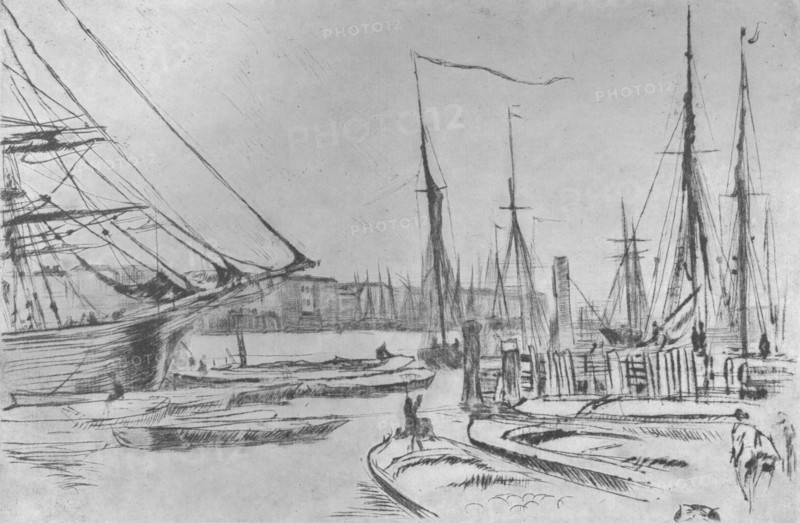 'A Sketch from Billingsgate', 1878, (1904). Artist: James Abbott McNeill Whistler.