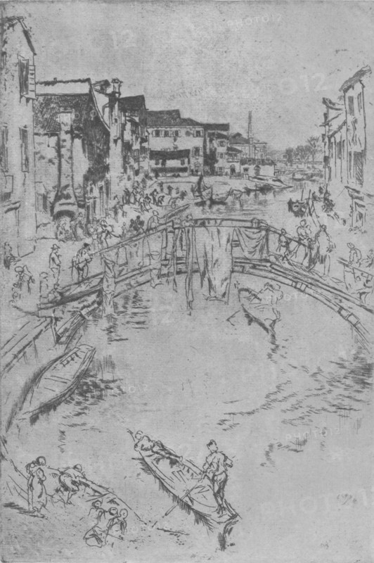 'The Bridge', c1880, (1904). Artist: James Abbott McNeill Whistler.
