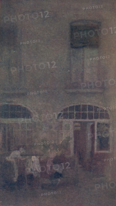 'White And Grey The Hotel Courtyard Dieppe', 1885, (1904). Artist: James Abbott McNeill Whistler.