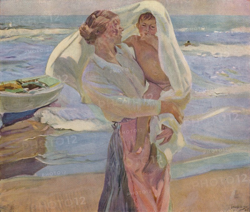 'After Bathing', 1915, (1932). Artist: Joaquin Sorolla y Bastida.