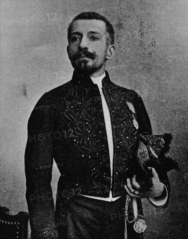 'Pierre Loti in the uniform of a member of the Academie Francaise', 1892, (1903). Creator: Louis Marie Julien Viaud.