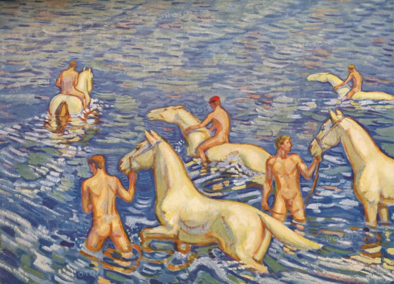 'The Sea Rider', c1915. Artist: Ludwig von Hofmann.
