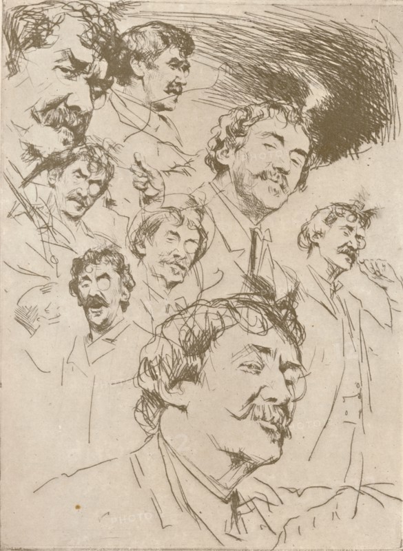 'Portrait Study', c1880, (1904). Artist: Mortimer L Menpes.