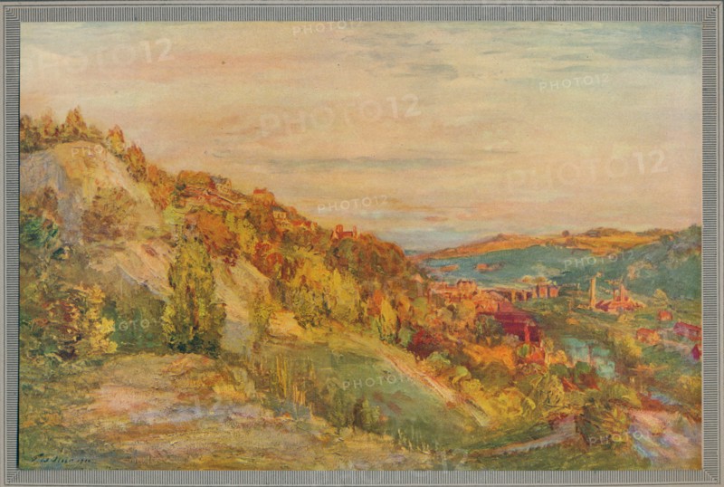 'The red bridge, Ironbridge', 1910, (c1932). Artist: Philip Wilson Steer.