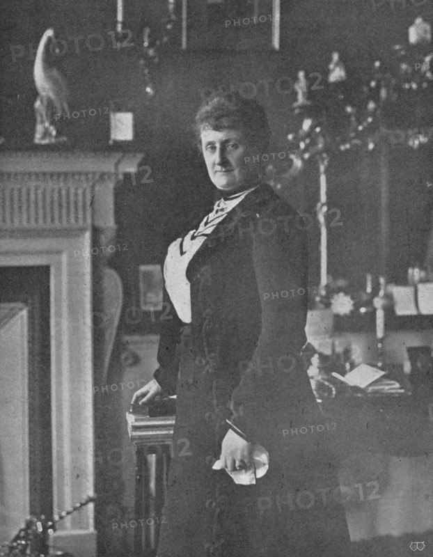 'Lady Lansdowne at her writing-table', c1903, (1903). Artist: Unknown.