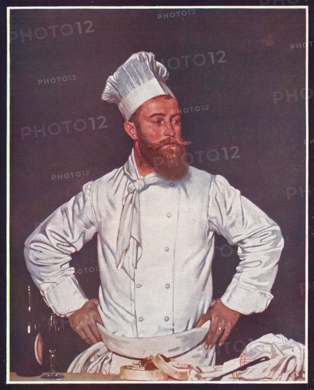 'Le Chef de l'Hôtel Chatham, Paris', c1921. Artist: William Newenham Montague Orpen.