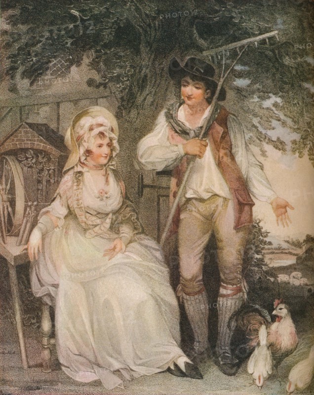 'The Farmyard', c1797. Artist: William Nutter.