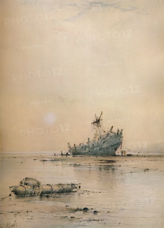 'Low tide at Leigh', c1899. Artist: Albert Ernest Markes.