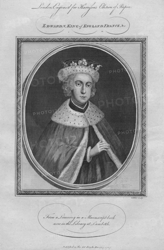 King Edward V, 1787.  Artist: Anon.
