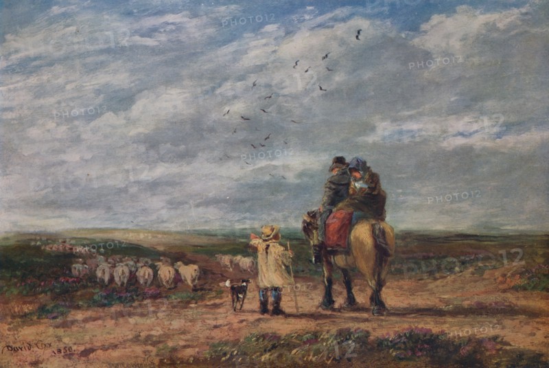 'The Cross Road', 1850. Artist: David Cox the elder.