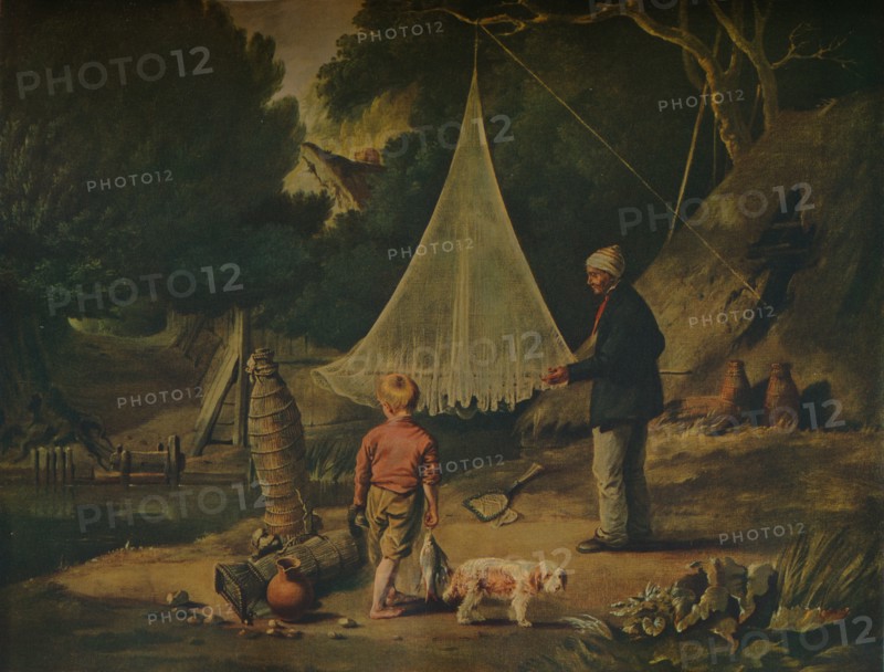 'The Eel Catcher', 1812. Artist: Edmund Bristow.
