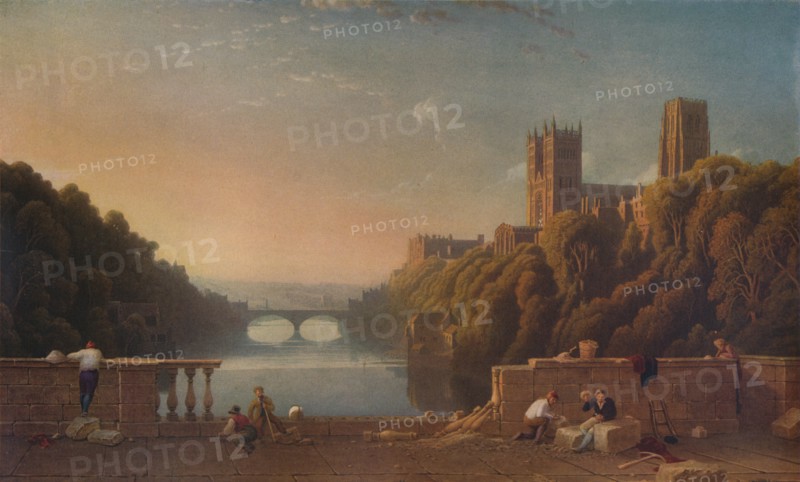 'Durham Cathedral from the Prebends' Bridge', c1832. Artist: George Fennell Robson.