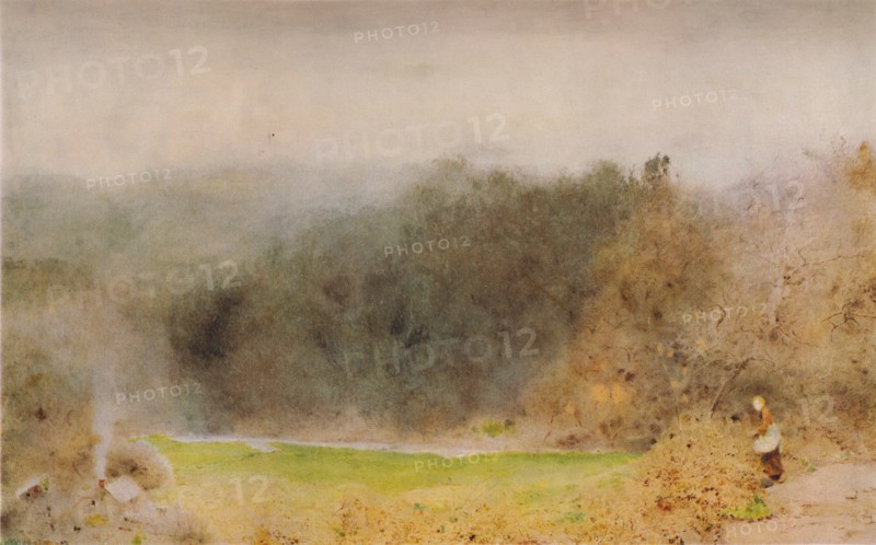 'The Gamekeeper's Cottage, Somerset', 1904. Artist: John William North.