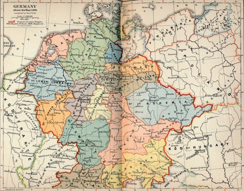 'Germany about the Year 1000', c1906, (1907). Artist: Karl Wolf.