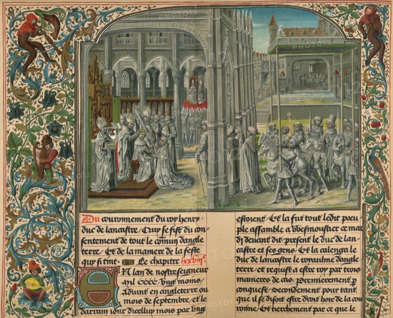 'The Coronation of Henry IV. Of England', c1399, (1907). Artist: M Pfauth.