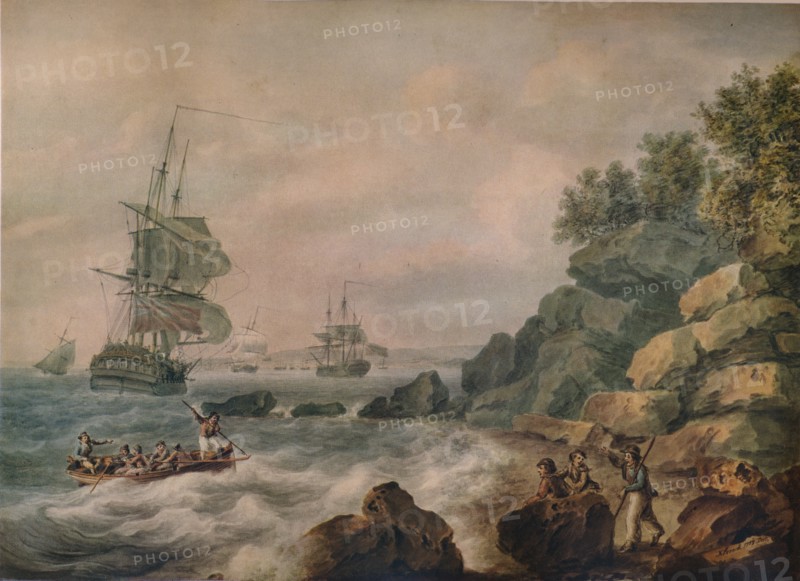 'In the Bristol Channel', 1787. Artist: Nicholas Pocock.